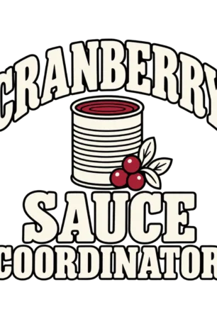Cranberry Sauce Coordinator Funny Thanksgiving design preview