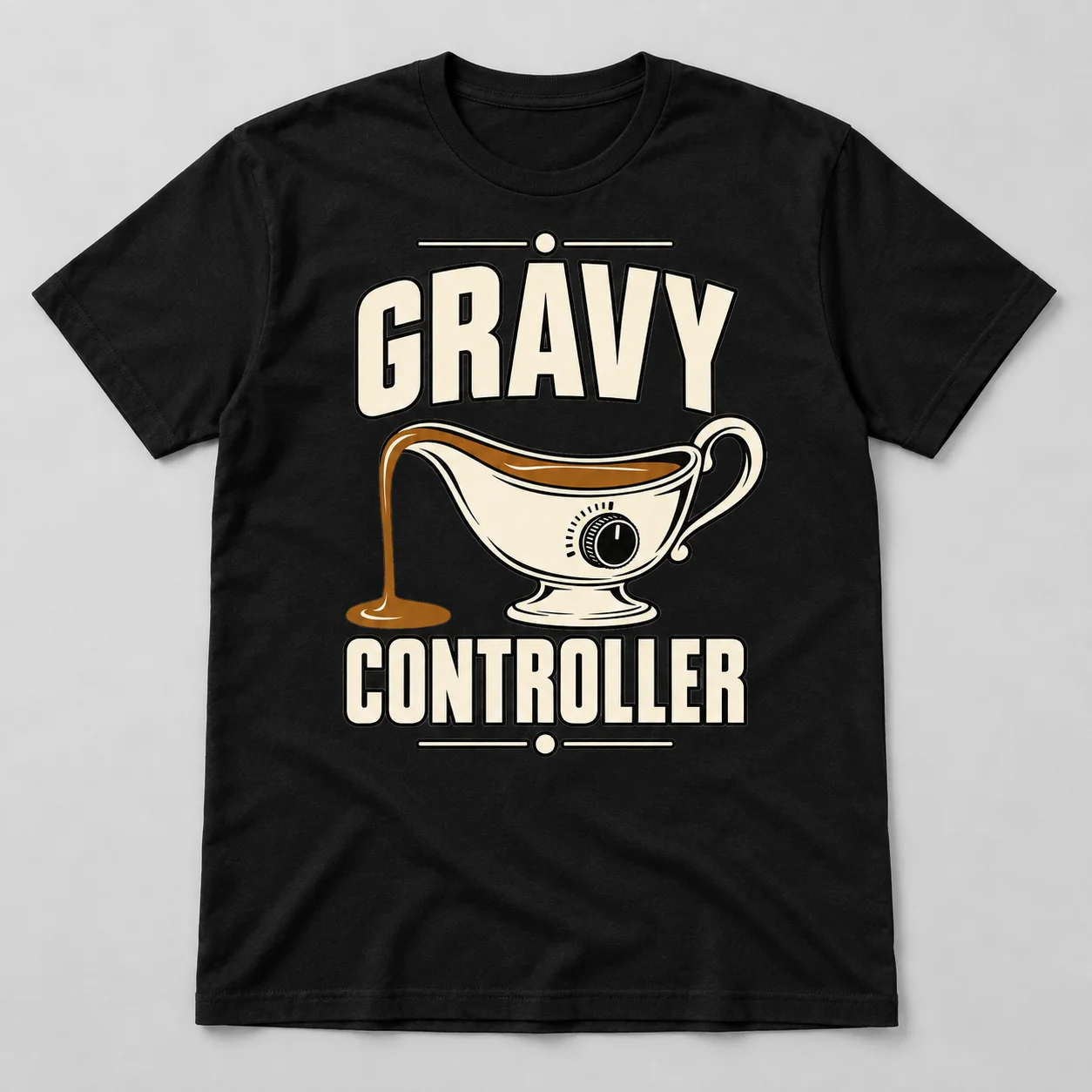 Gravy Flow Controller Funny Thanksgiving t-shirt mockup