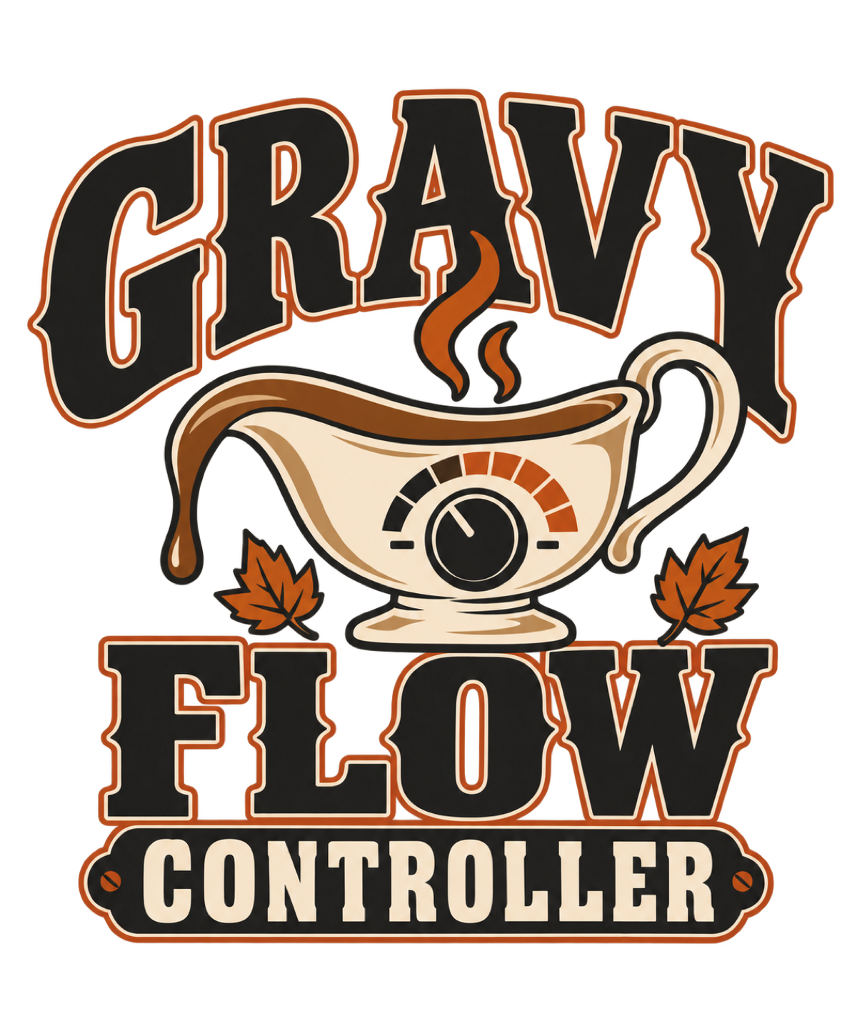 Gravy Flow Controller Thanksgiving t-shirt design