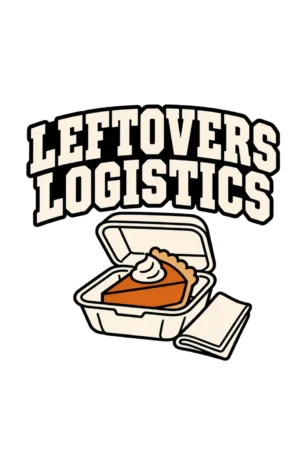 Leftovers Logistics Funny Thanksgiving Pie design preview