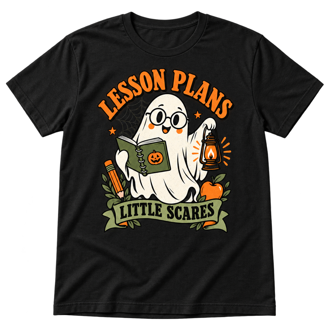Lesson Plans design on a t-shirt mockup