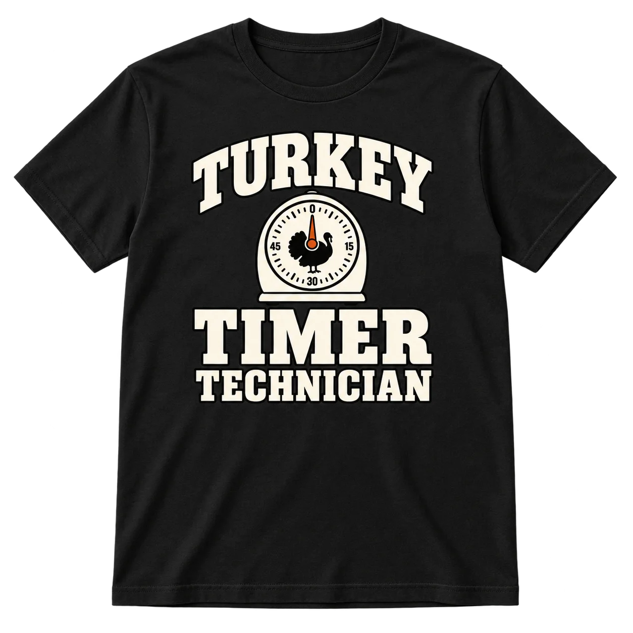 Turkey Timer Technician Funny Thanksgiving t-shirt mockup
