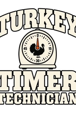 Turkey Timer Technician Funny Thanksgiving design preview